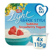Müller Light Greek Style Sublime Strawberry Yogurt 4 x 115g (460g) (case of 6)  Adomoo
